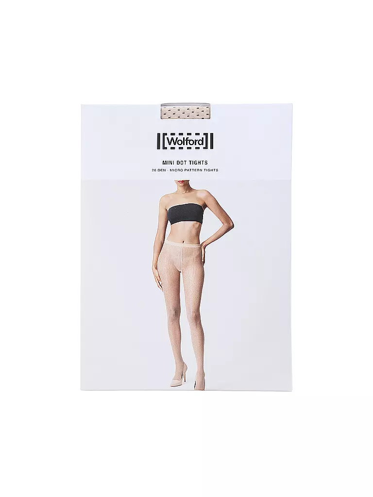 WOLFORD | Collant alla moda MINI DOT 20 DEN fairly light black | Beige