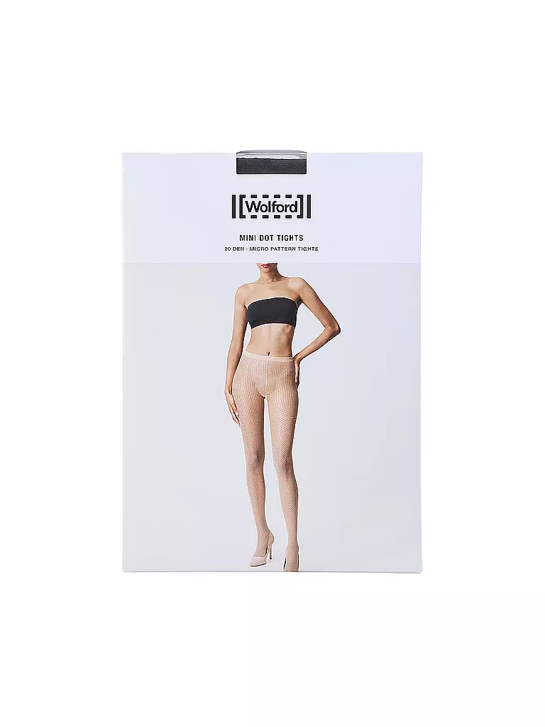 WOLFORD | Collant alla moda MINI DOT 20 DEN nero nero | Nero