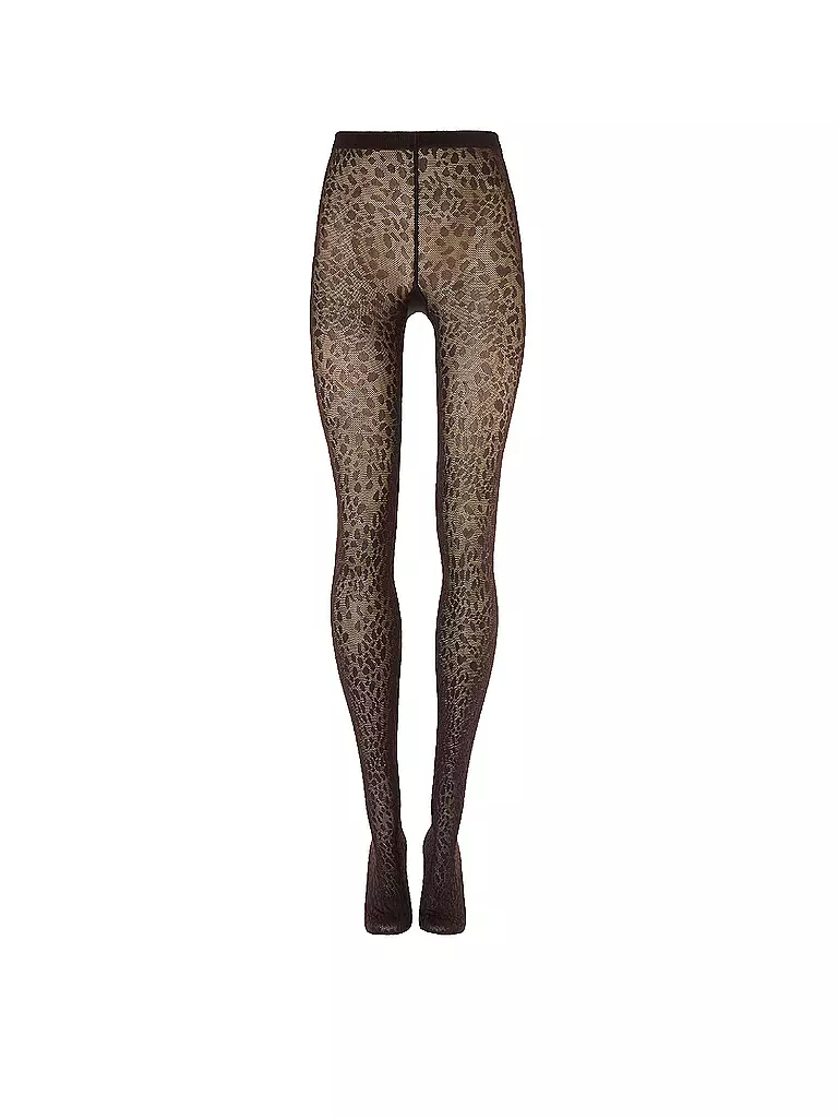 WOLFORD | Collant alla moda PANTERA Dark Wood | Marrone
