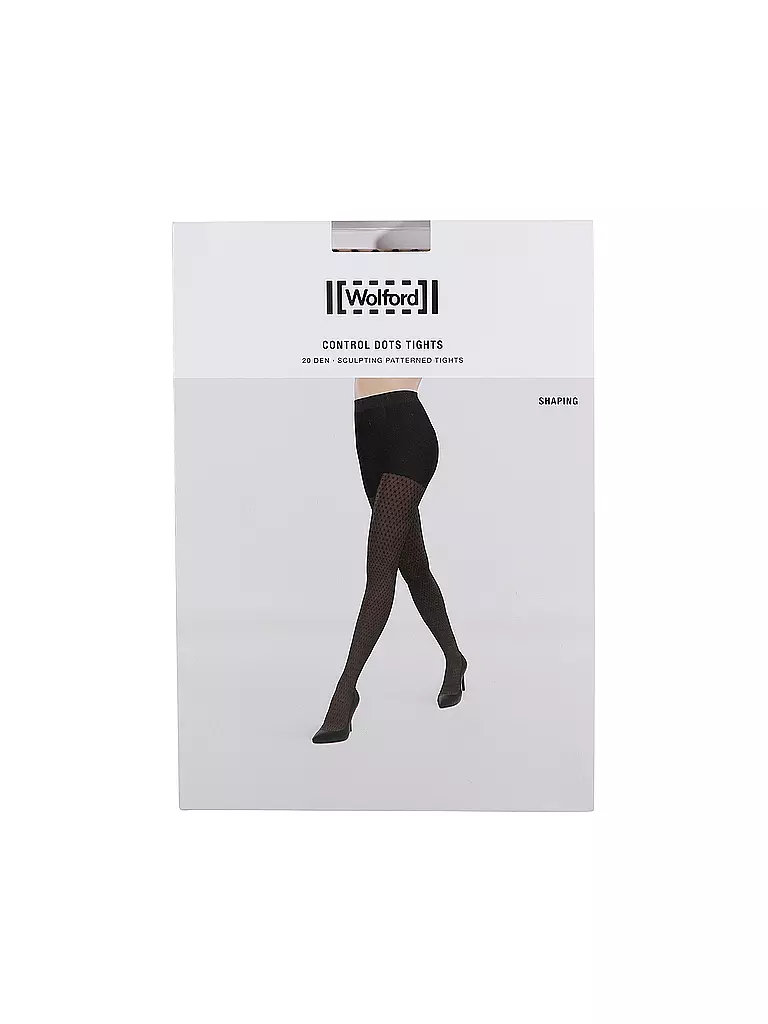 WOLFORD | Collant funzionali CONTROL DOTS 20 fairly light / black | Beige