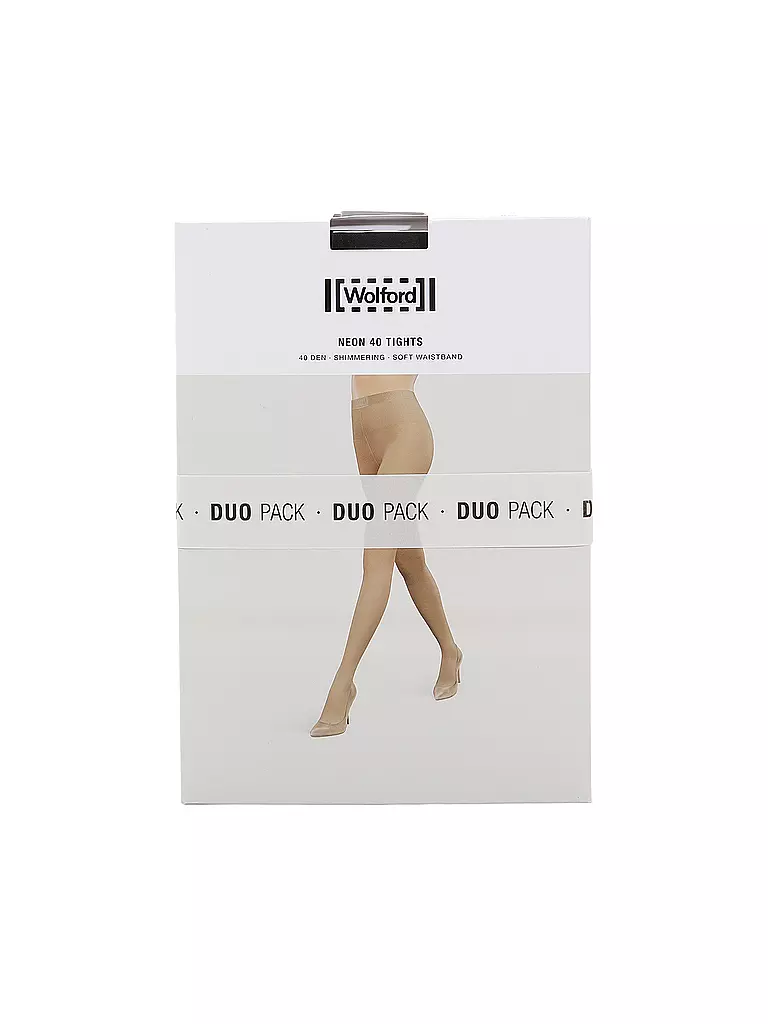 WOLFORD | Collant velati NEON 40 confezione da 2 nero |