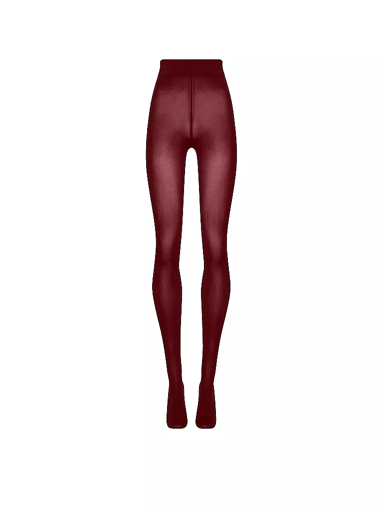 WOLFORD | Collant VELVET 66 DEN midnight red | Rosso scuro