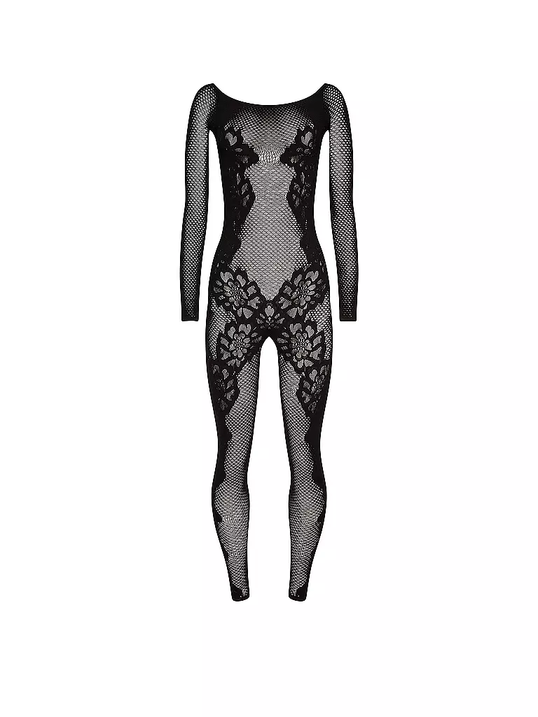 WOLFORD | Jumpsuit LACE TATTOO black | Nero