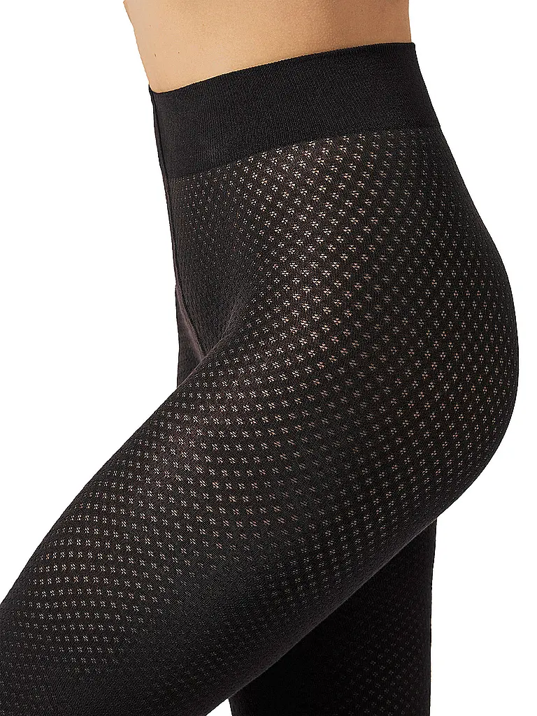 WOLFORD | Modestrumpfhose COTTON DOT Black  | Nero