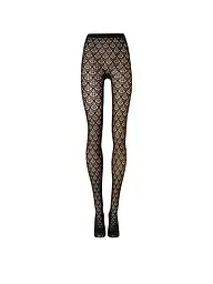 WOLFORD | Modestrumpfhose MERMAID NET Midnight Red  | Nero
