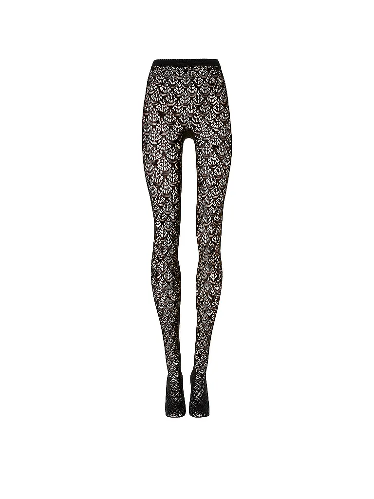 WOLFORD | Modestrumpfhose MERMAID NET Black | Nero