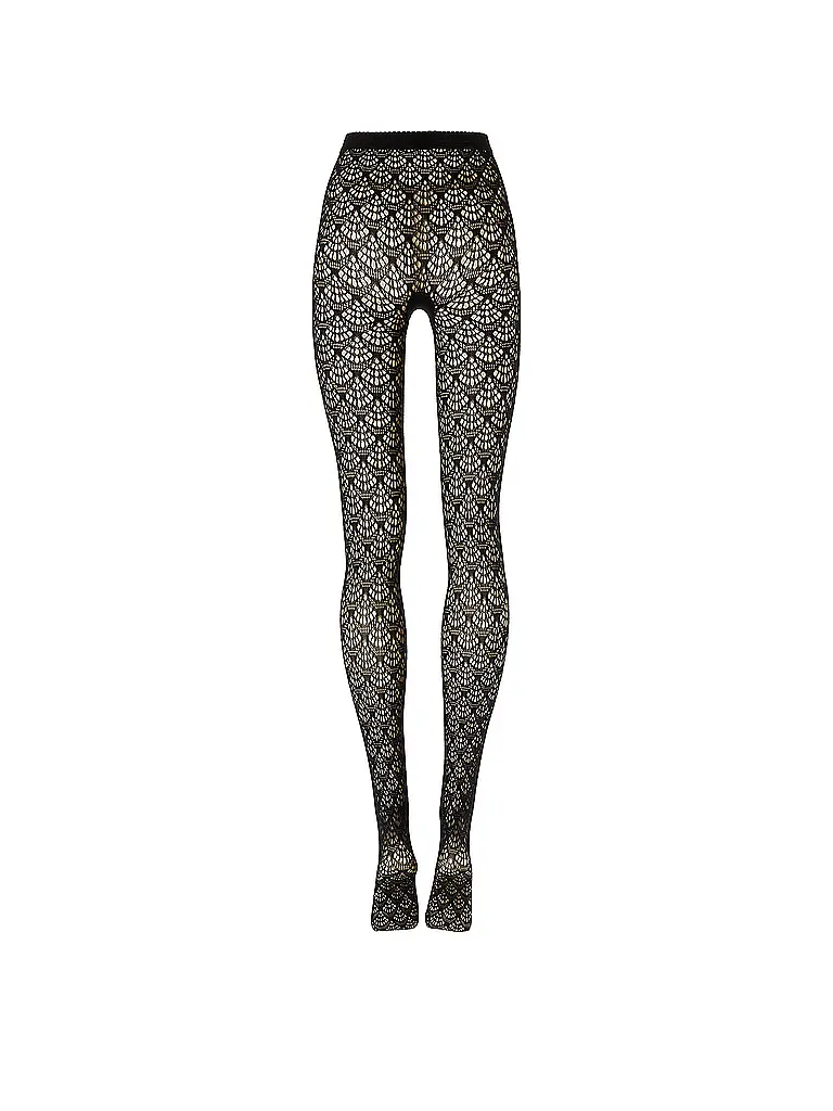 WOLFORD | Modestrumpfhose MERMAID NET Black | Nero