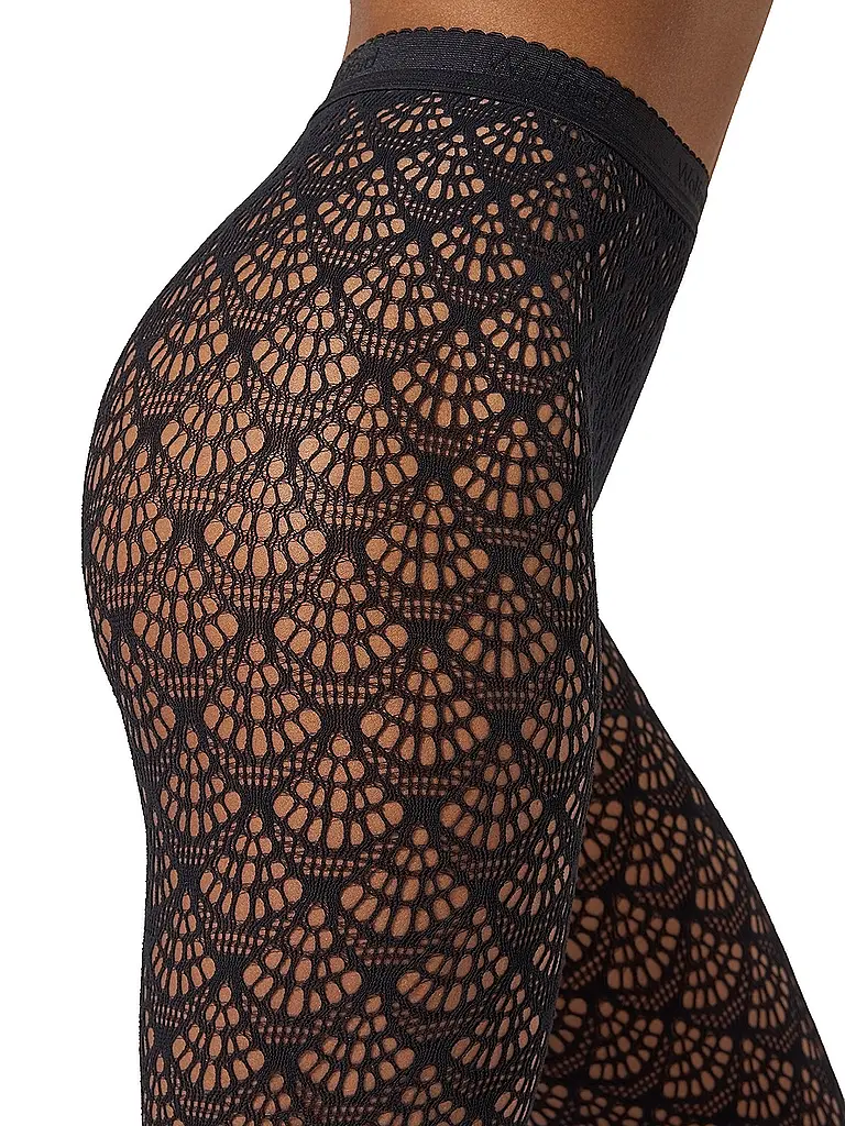 WOLFORD | Modestrumpfhose MERMAID NET Black | Nero
