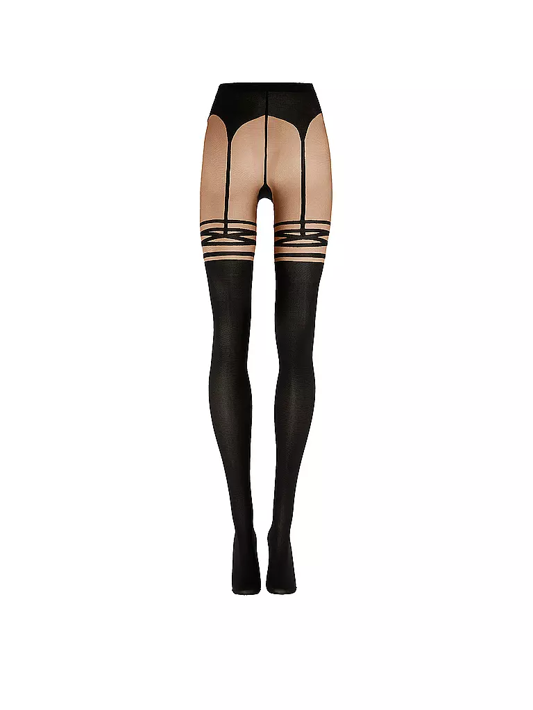 WOLFORD | Modestrumpfhose SUSPENDER Fairly light/black  | Nero