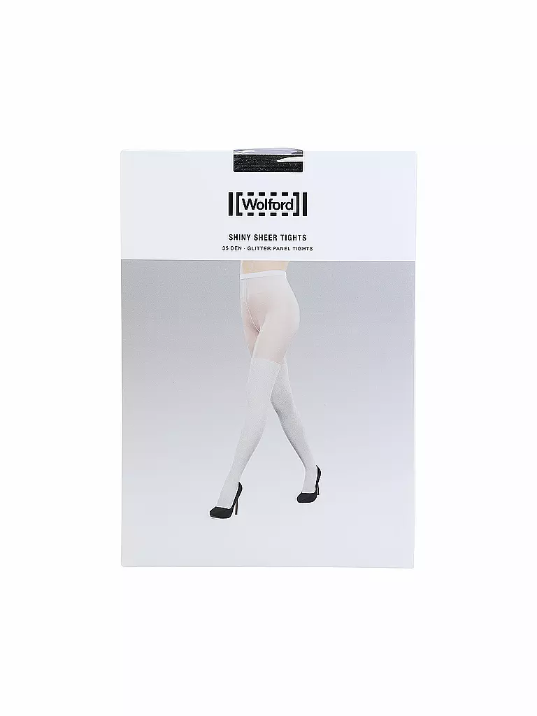 WOLFORD | Strumpfhose SHINY SHEER black/pewter | Grigio