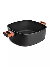 WOLL | Casseruola con manico in legno 24x24cm ECO-LOGIC Antiaderente | Nero