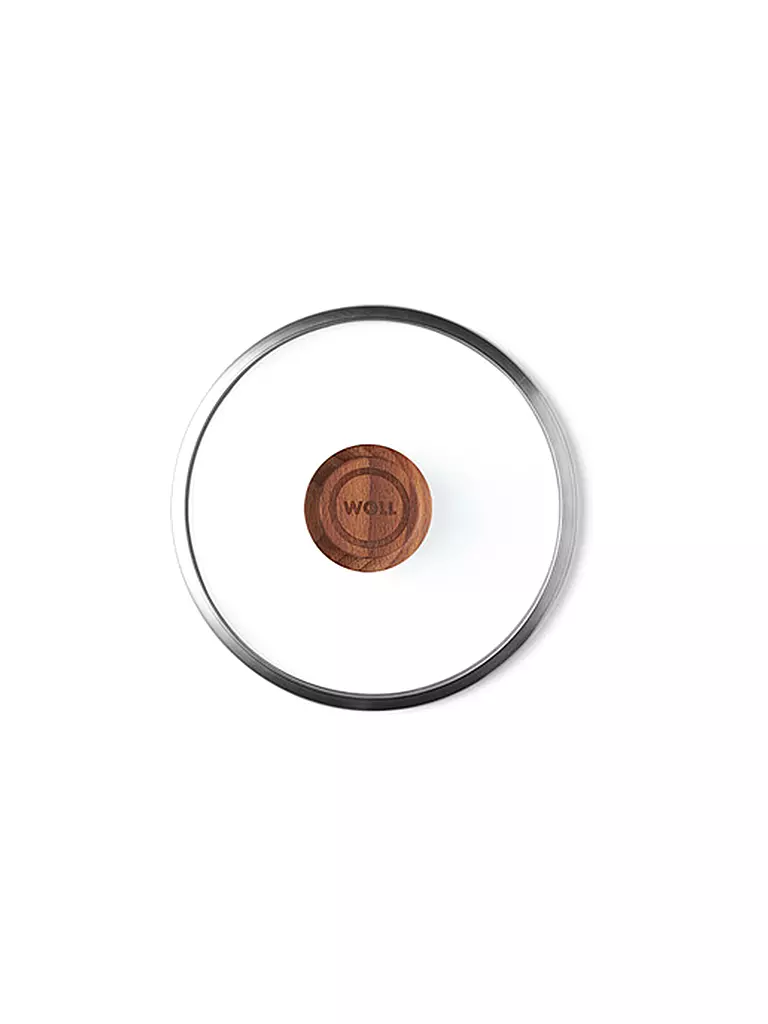 WOLL | Coperchio in vetro ECO-LOGIC 18cm vetro/legno | Trasparente