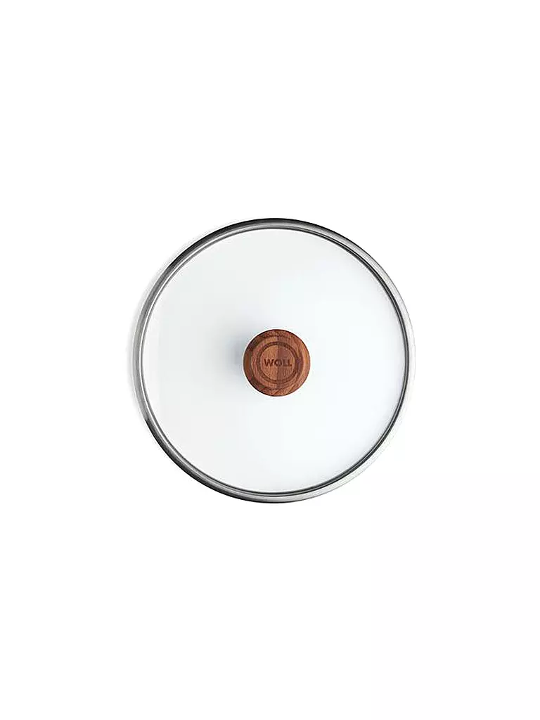WOLL | Coperchio in vetro ECO-LOGIC 24 cm vetro/legno | Trasparente