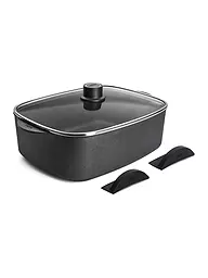 WOLL | Gusci di arrosto con coperchio EcoLogic QXR 31x26cm Antiaderente | Nero