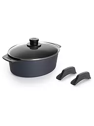 WOLL | Gussbräter con coperchio 27x22cm DIAMOND LITE antiaderente | Nero