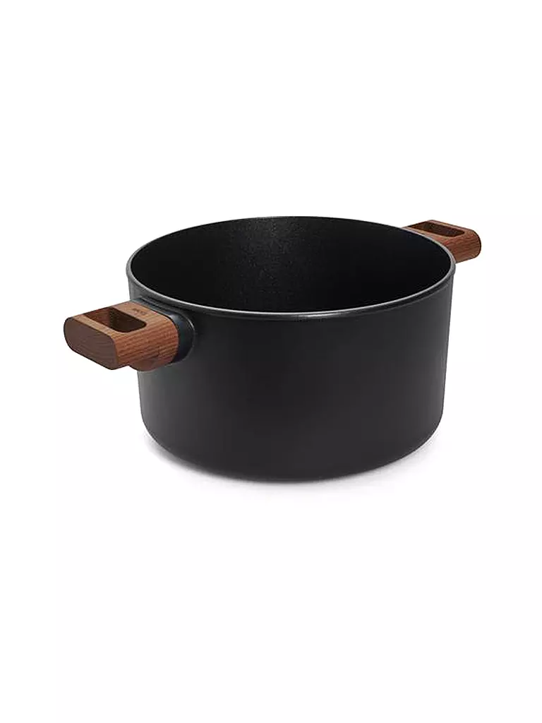 WOLL | Pentola con manico in legno 24 cm ECO-LOGIC antiaderente | Nero