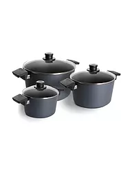 WOLL | Set di pentole 3 pezzi 20+24+28cm DIAMOND LITE antiaderente | Nero