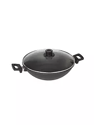WOLL | Wok con coperchio in vetro Nowo Titanium 32cm antiaderente | Nero