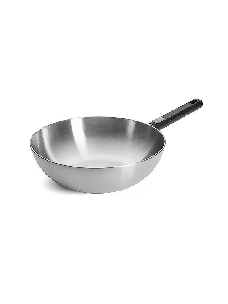 WOLL | Wok LOGIC STEEL 30cm/4,9l Acciaio inossidabile | Argento
