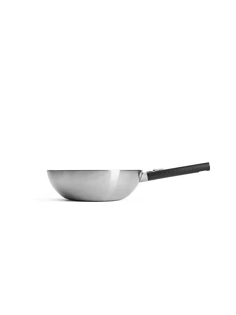WOLL | Wok LOGIC STEEL 30cm/4,9l Acciaio inossidabile | Argento