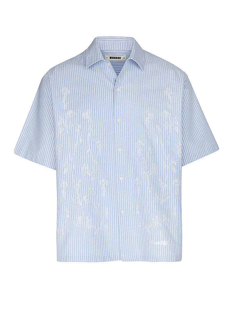 Camicia WBWANG OX FLOWER azzurro XXL