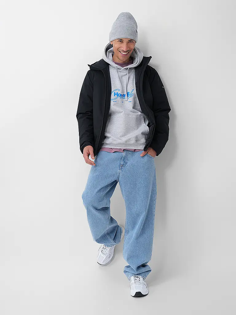 WOODBIRD | Kapuzensweater - Hoodie WBPAW CURB | Grigio chiaro
