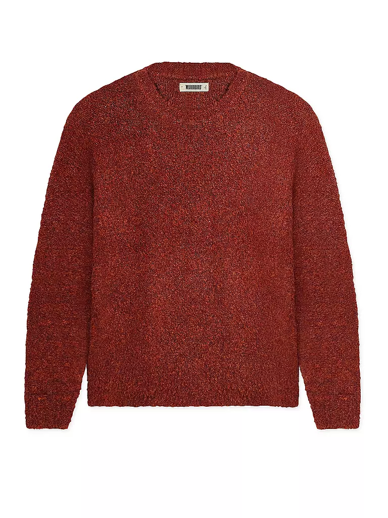 WOODBIRD | Pullover WBKURT LOOP | Rosso scuro
