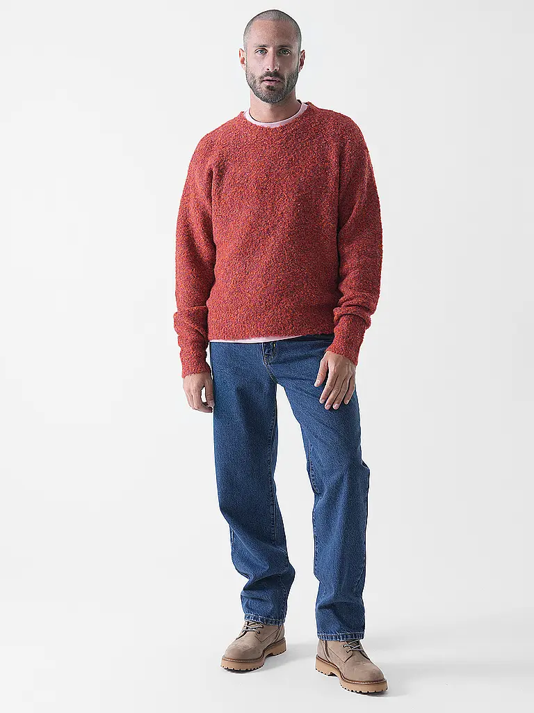 WOODBIRD | Pullover WBKURT LOOP | Rosso scuro