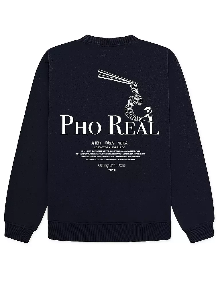 WOODBIRD | Sweater WBCANE PHO | Blu scuro