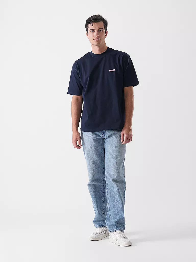 WOODBIRD | T-shirt WBBAINE KOI | Blu scuro