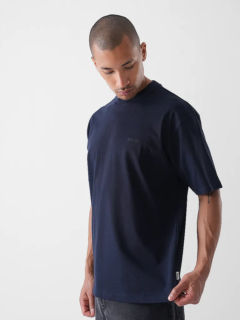 WOODBIRD | T-Shirt WBBAINE | Blu scuro