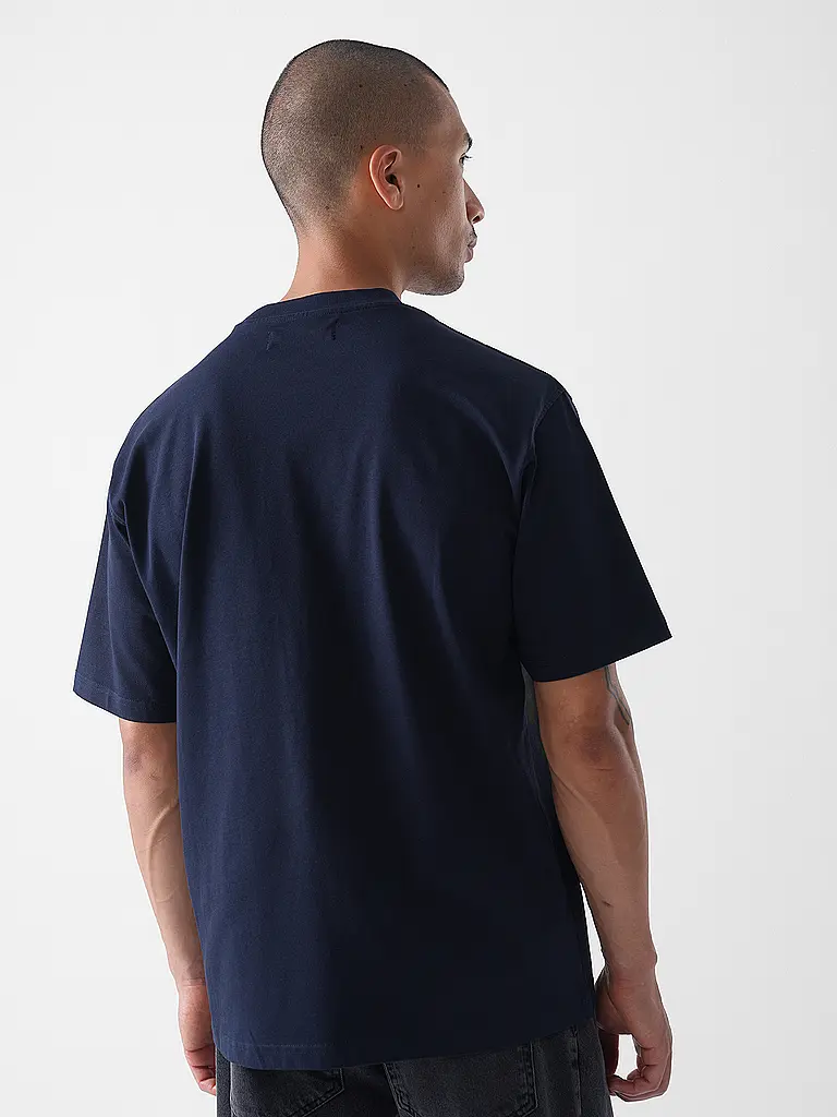 WOODBIRD | T-Shirt WBBAINE | Blu scuro