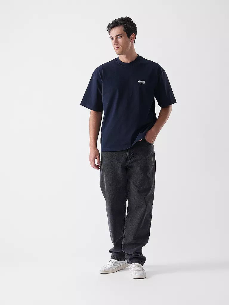 WOODBIRD | T-Shirt WBBEAM PHO | Blu scuro