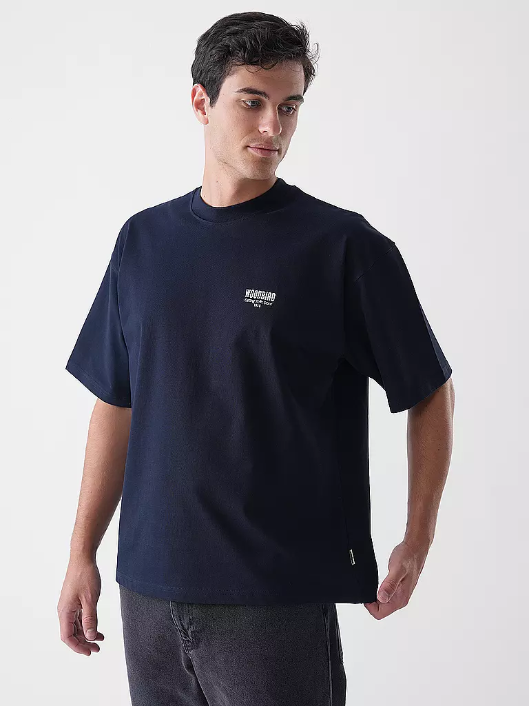 WOODBIRD | T-Shirt WBBEAM PHO | Blu scuro