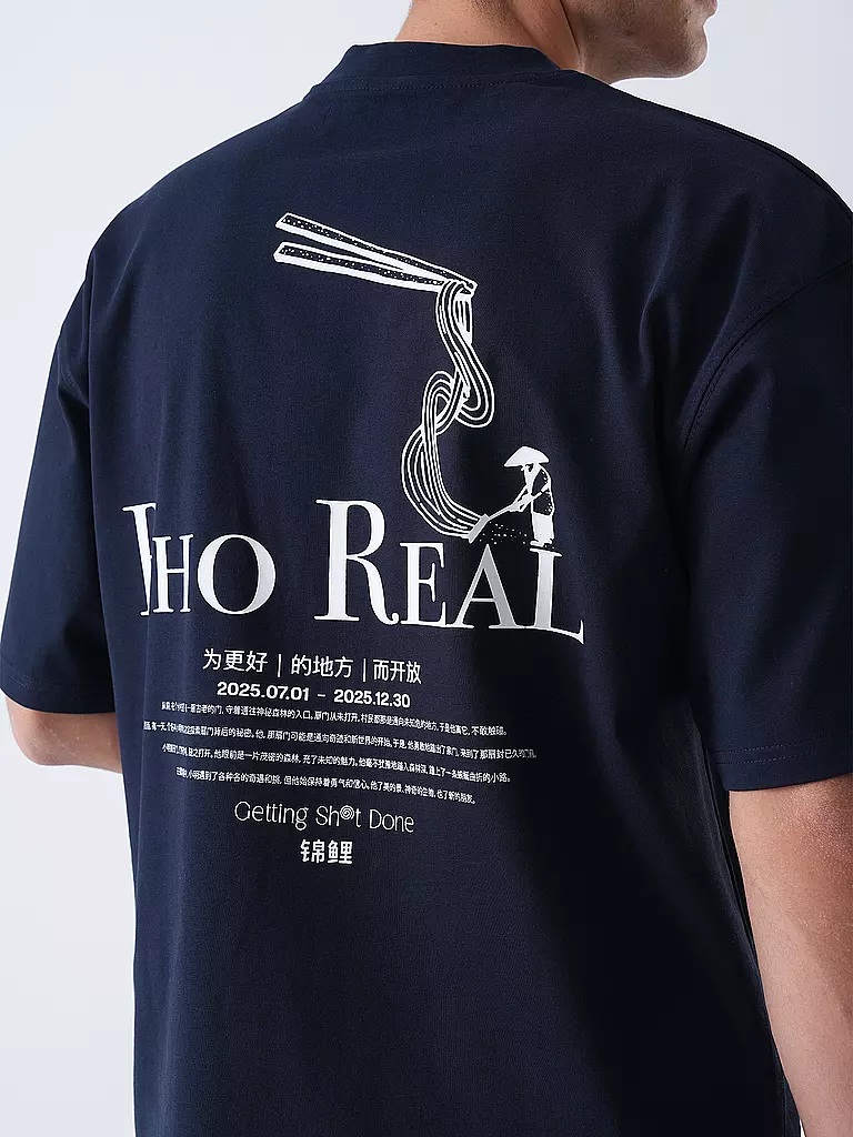 WOODBIRD | T-Shirt WBBEAM PHO | Blu scuro