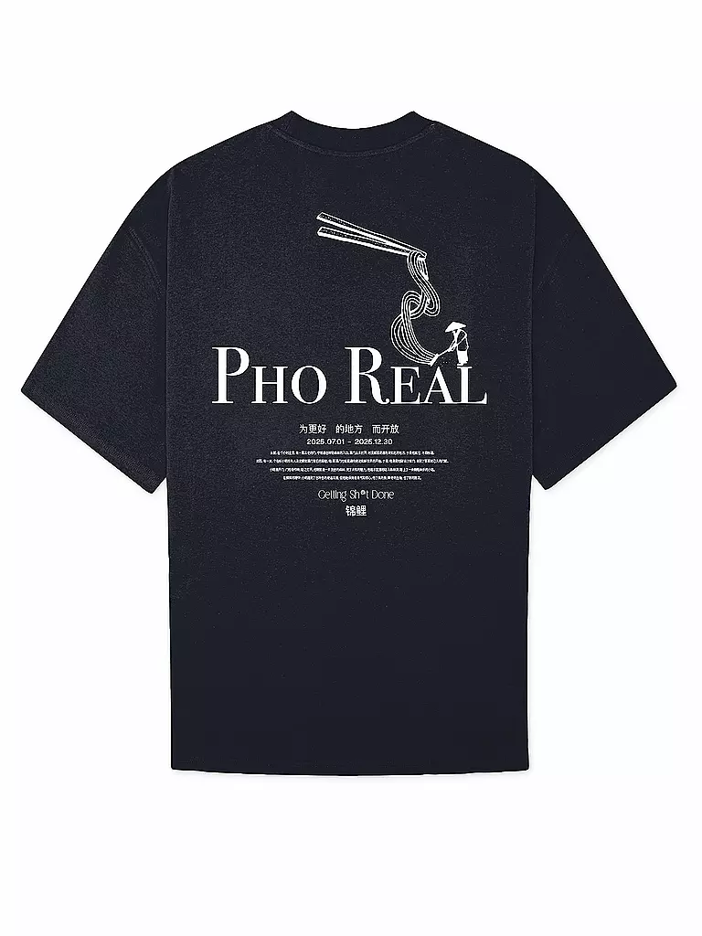 WOODBIRD | T-Shirt WBBEAM PHO | Blu scuro