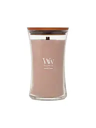 WOODWICK | Candela profumata con stoppino crepitante SANDUHR Large 610g Vanilla Bean | Beige