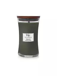 WOODWICK | Candela profumata con stoppino crepitante SANDUHR Large 610g Vanilla Bean | Verde scuro