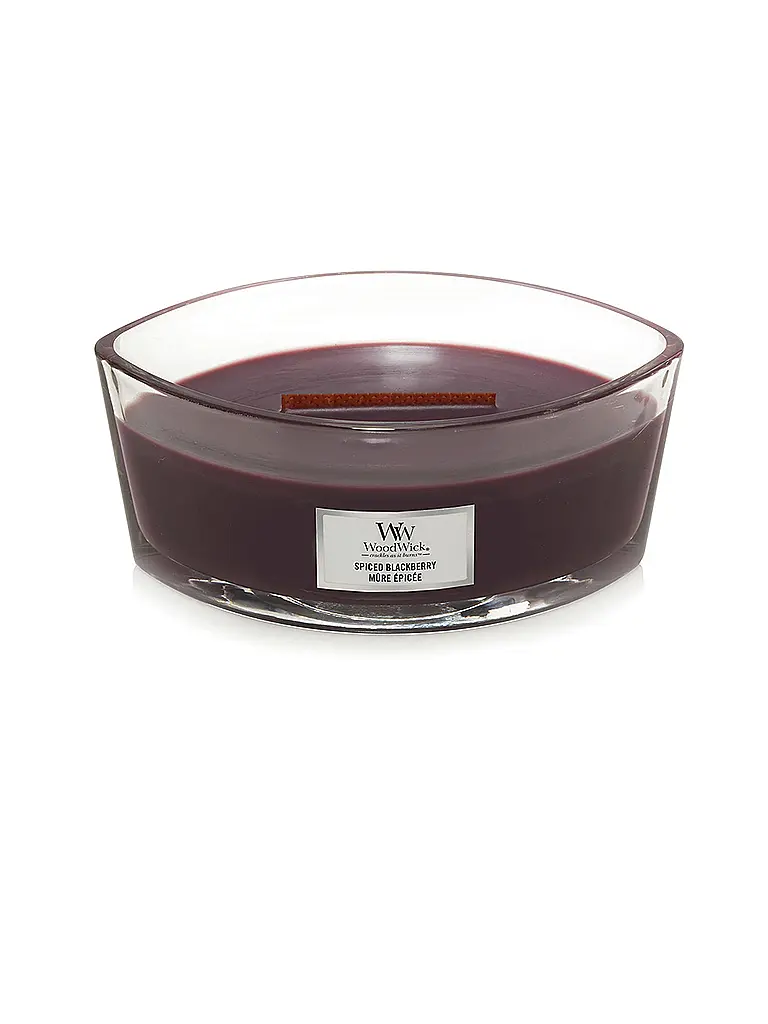 WOODWICK | Ellipsenkerze Knisterdocht 454g Spiced Blackberry | Lilla