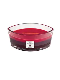WOODWICK | Ellipsenkerze Knisterdocht 454g Triology Cafe Sweets | Rosso scuro