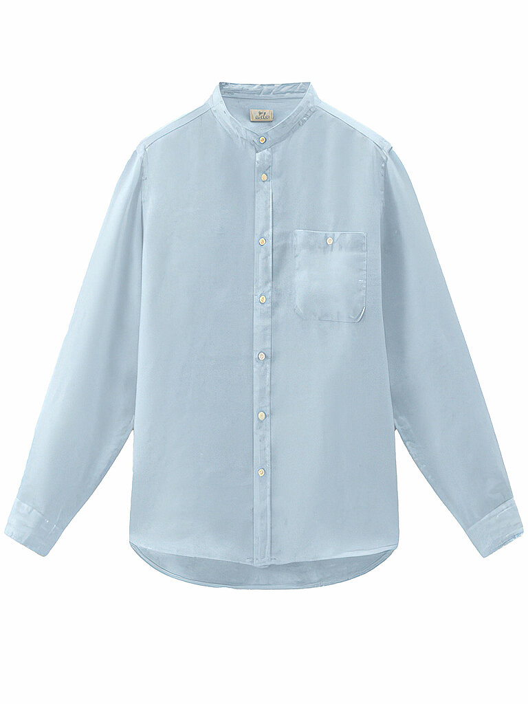 Camicia di lino regular fit azzurro XL