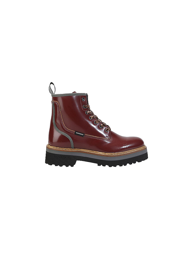 Schnürboots ABRASIVATO rosso scuro 41
