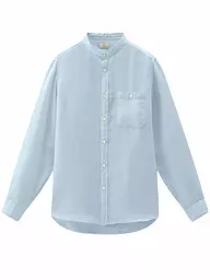 WOOLRICH | Camicia di lino regular fit | Blu chiaro