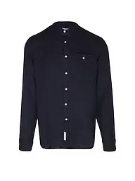 WOOLRICH | Camicia di lino regular fit | Blu scuro
