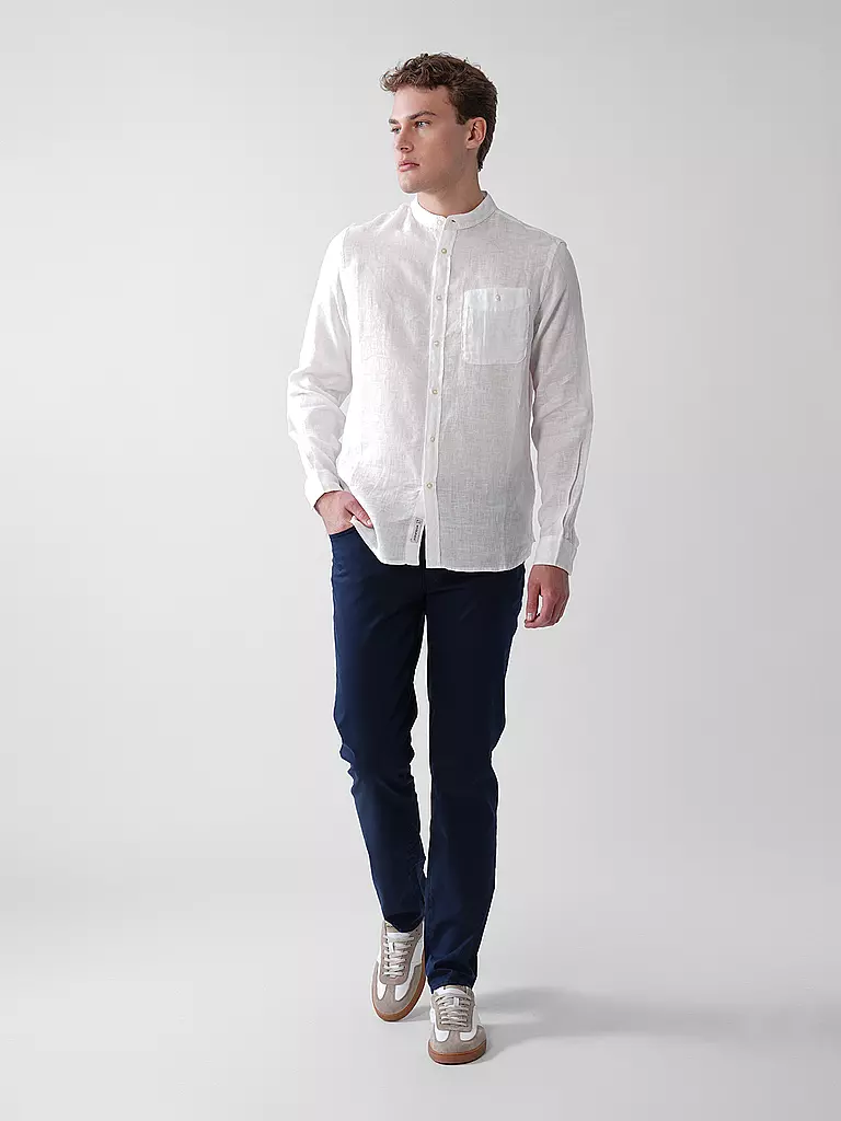 WOOLRICH | Camicia di lino regular fit | Bianco