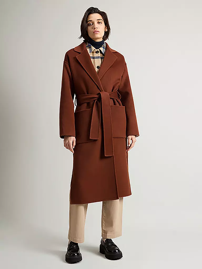 WOOLRICH | Cappotto di lana | Marrone