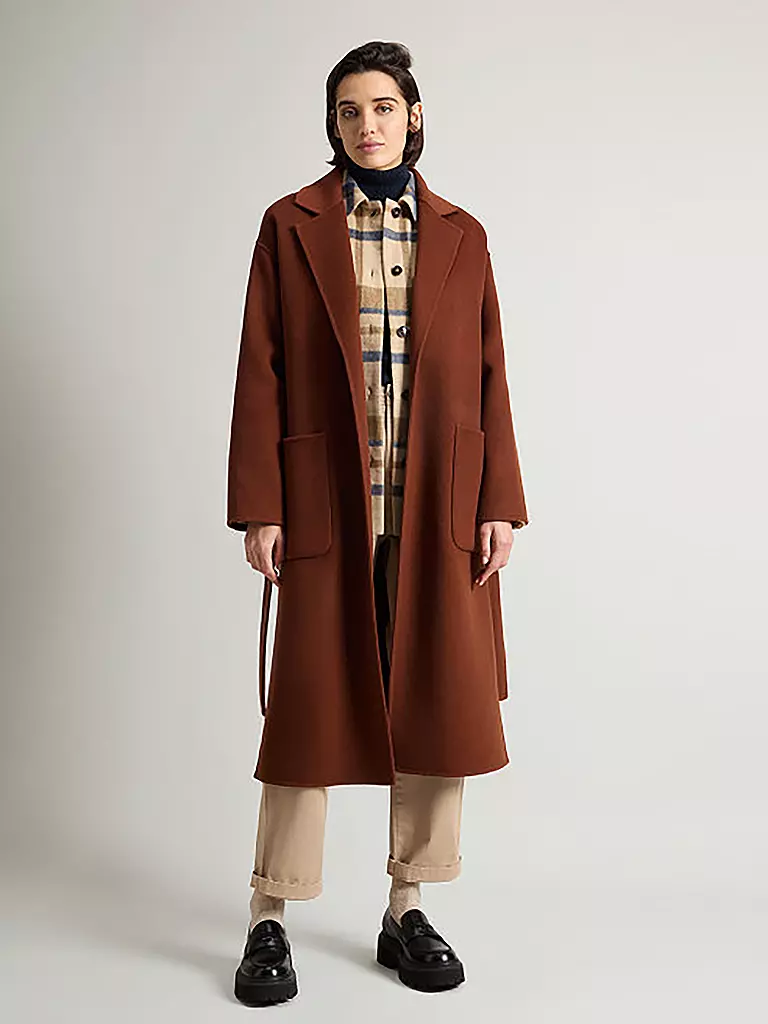 WOOLRICH | Cappotto di lana | Marrone