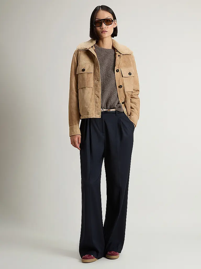 WOOLRICH | Giacca in pelle AMBER | Beige