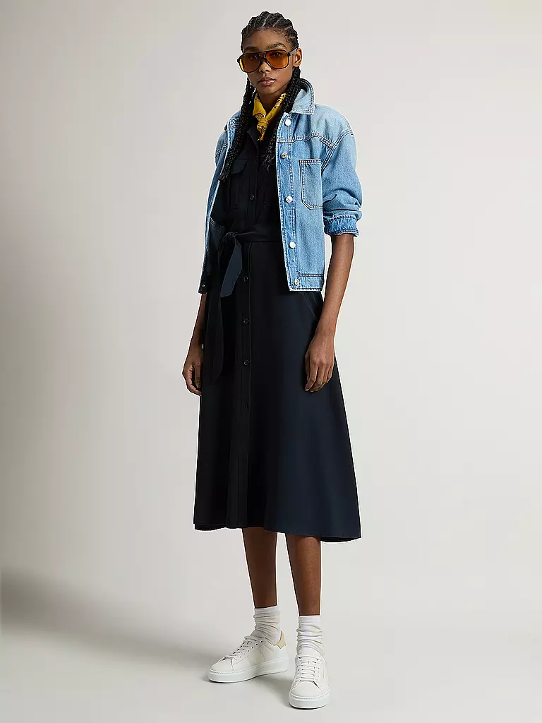 WOOLRICH | Maxi abito | Blu scuro