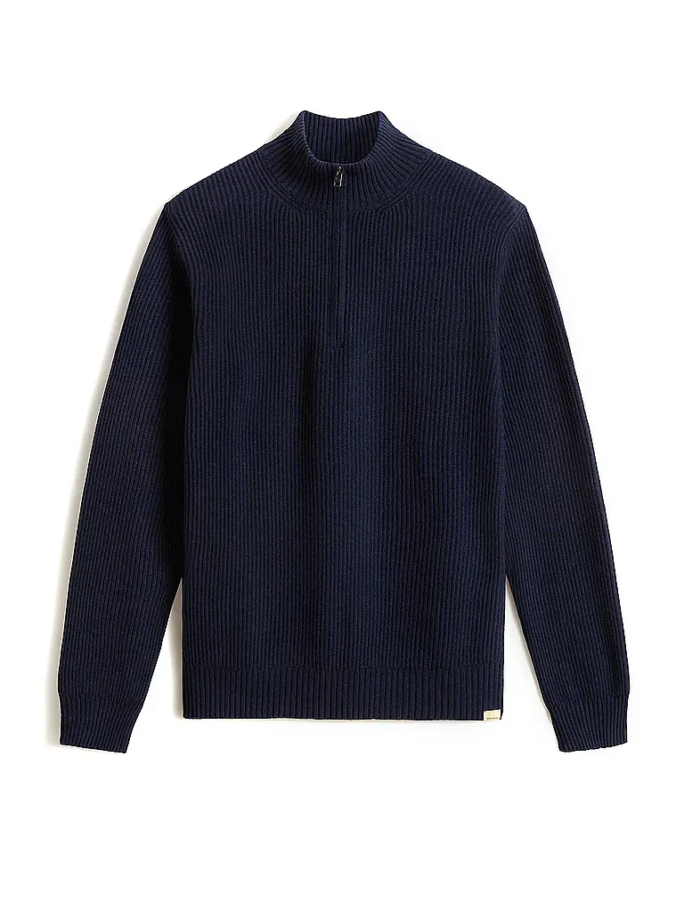WOOLRICH | Pullover Troyer | Blu